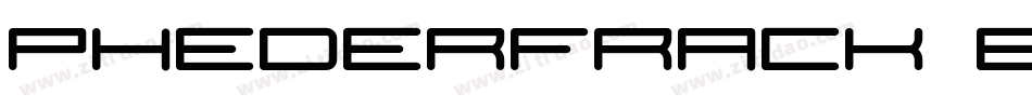 PhederFrack Bold字体转换